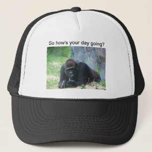 Black Gorilla Trucker Hat