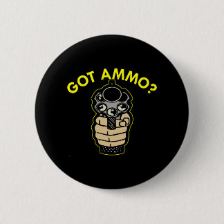 Black Got Ammo Pistol 6 Cm Round Badge