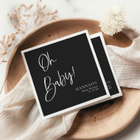 Black Gothic and Moody Halloween Baby Shower