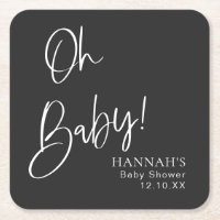 Black Gothic and Moody Halloween Baby Shower
