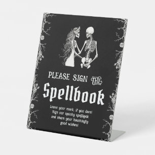Black Gothic Halloween Please Sign The Spellbook
