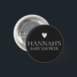 Black Gothic & Moody Baby Boy shower guest pin<br><div class="desc">Unveil celebrations' dark and enchanting side with our Minimalist Black Gothic and Moody Halloween Baby Shower Invitations, Signs, and Decor collection. Embrace the spooky season while celebrating the impending arrival of your little one with these hauntingly beautiful designs. Dive into a world of mysterious charm and eerie elegance, perfect for...</div>
