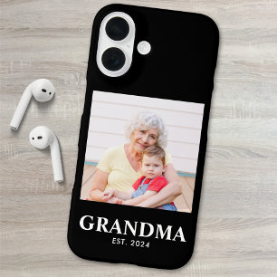 Black Grandma Established Bold Photo iPhone 16 Case