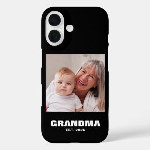 Black Grandma Established Bold Photo iPhone 16 Case
