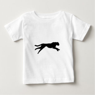 Black graphic art cheetah baby T-Shirt