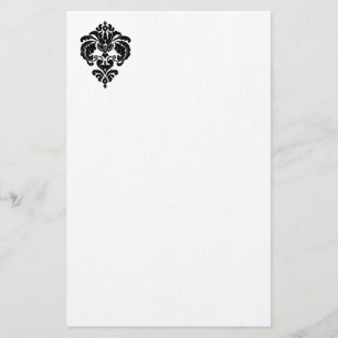 Black Graphic Stationery