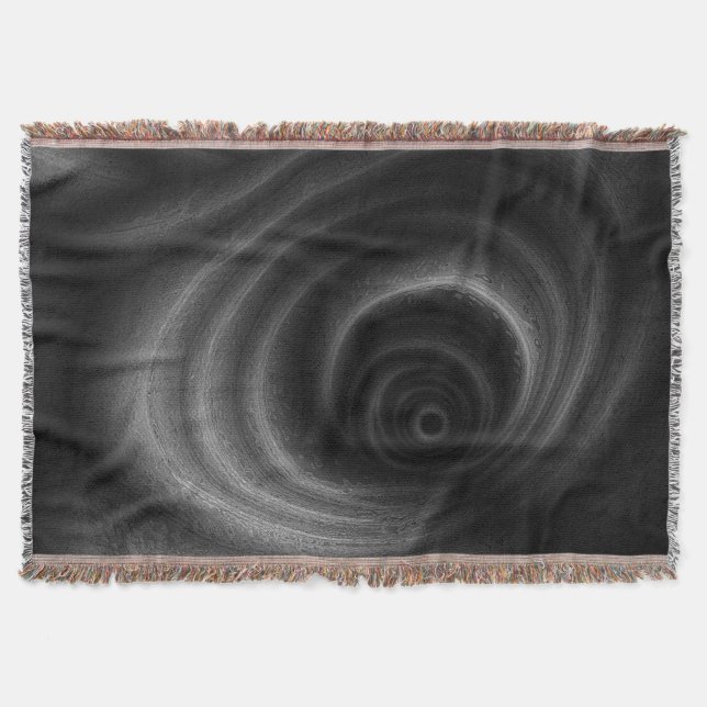 Black Gravity Throw Blanket (Front)