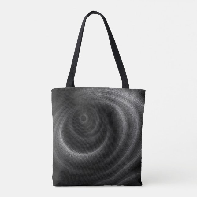 Black Gravity Tote Bag (Back)