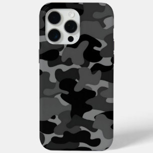 Black Gray Camo iPhone 15 Pro Max Case