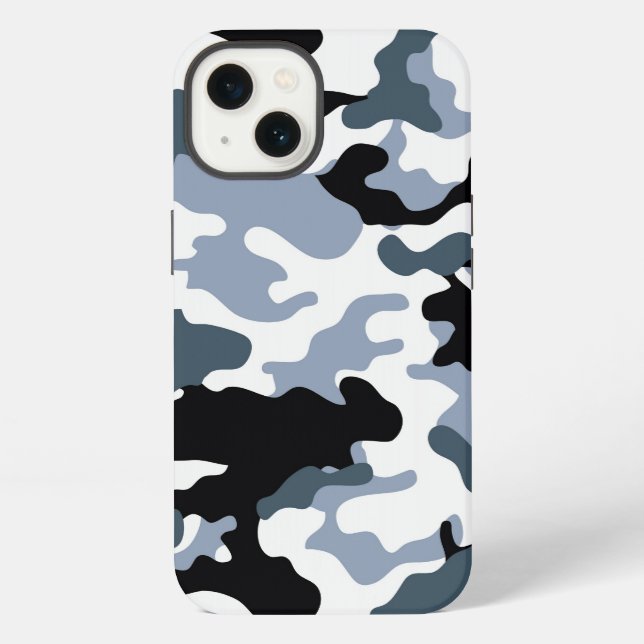 Black & Gray Camo iPhone Case (Back)