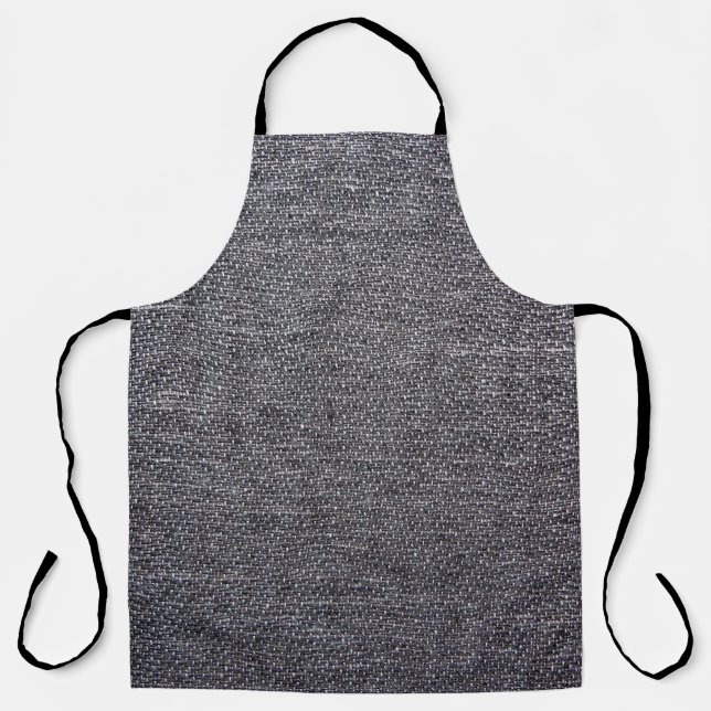black gray cloth apron (Front)