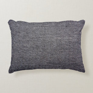 black gray cloth decorative cushion