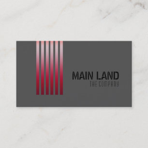 Black Gray Striped Modern Simple Professional Business Card