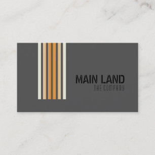 Black Gray Striped Modern Simple Professional Business Card