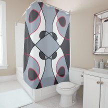 Black, gray, White and Red abstract vintage design