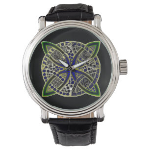 Black Green and Blue Mesmerising Celtic Knot Watch