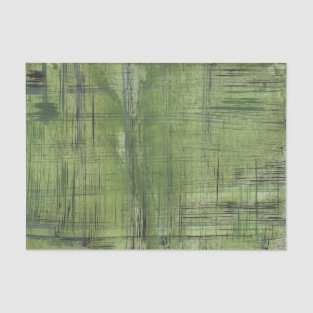 Black green art tissue paper (Front)