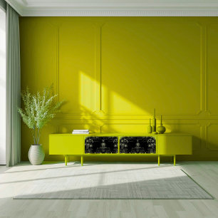 Black & Green Hand-Drawn Floral Script Decoupage  Tissue Paper