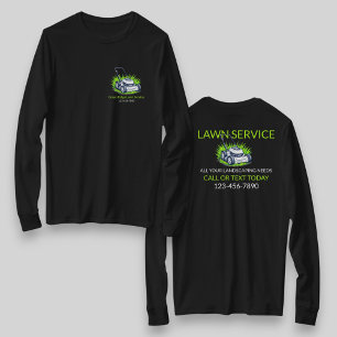 Black Green Lawn Care and Service Professional T-Shirt