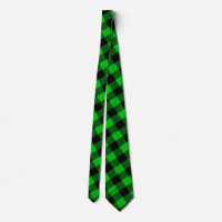 Black & Green Plaid Checked