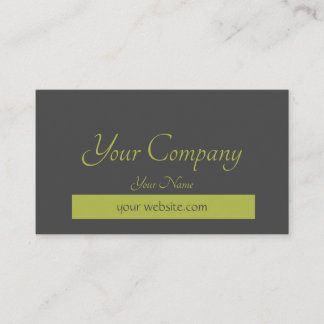 Black Green Professional Minimalist Business Card