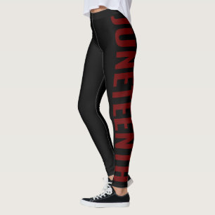 Black Green Red Freedom Day June 19 JUNETEENTH Leggings