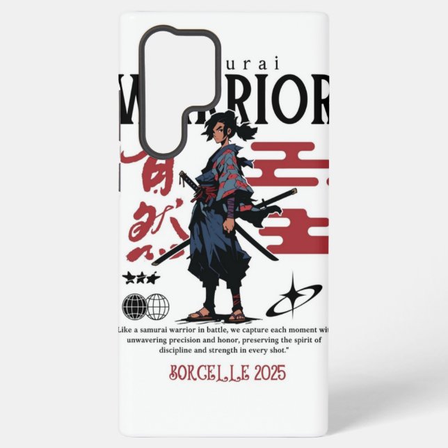 Black & Green Samurai Head – Custom Samsung Case (Back)