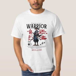 Black & Green Samurai Head – Maximalist Streetwear T-Shirt