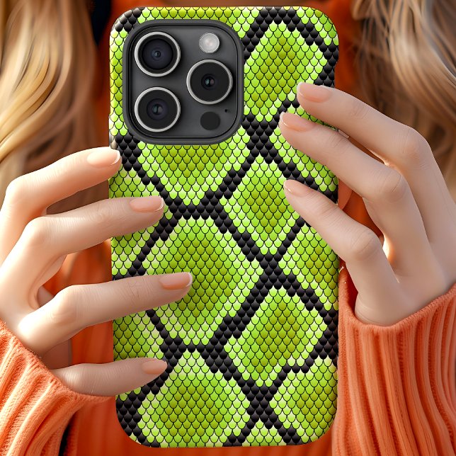 Black Green Snakeskin Snake Serpent Case-Mate iPhone Case (Creator Uploaded)