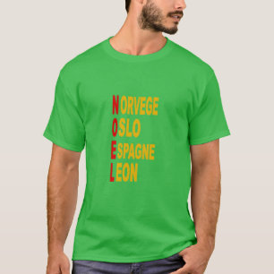 Black green T-shirt clover NOEL TOURISME EUROPE