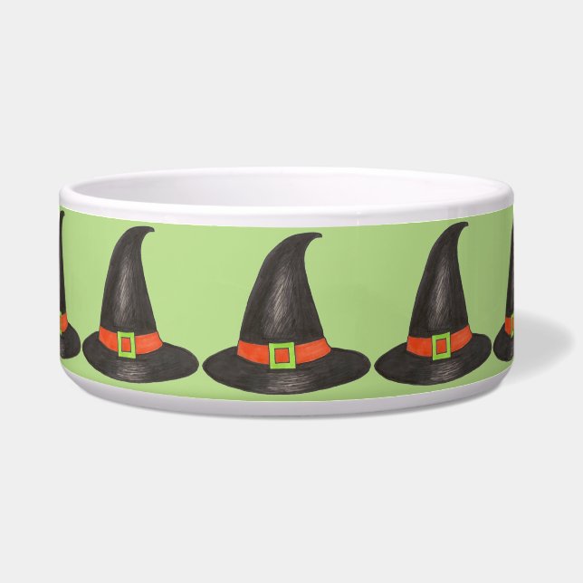 Black Green Witch Hat Halloween Costume Party (Front)