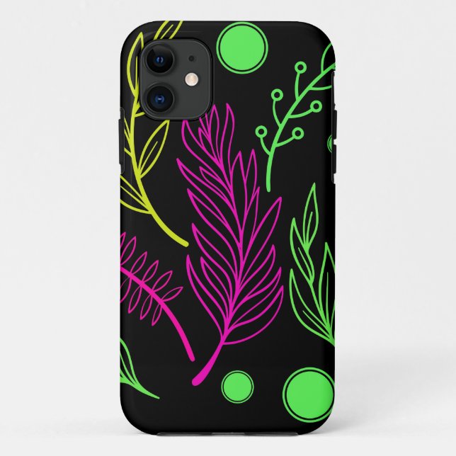 Black Green Yellow Pink Case-Mate iPhone Case (Back)
