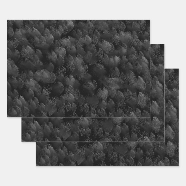 Black Grey And Colourful Fireworks Display Abstrac Wrapping Paper Sheet (Set)