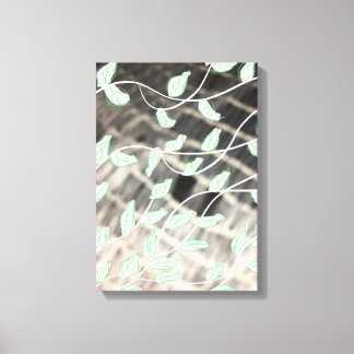 Black Grey and Teal Canvas Print