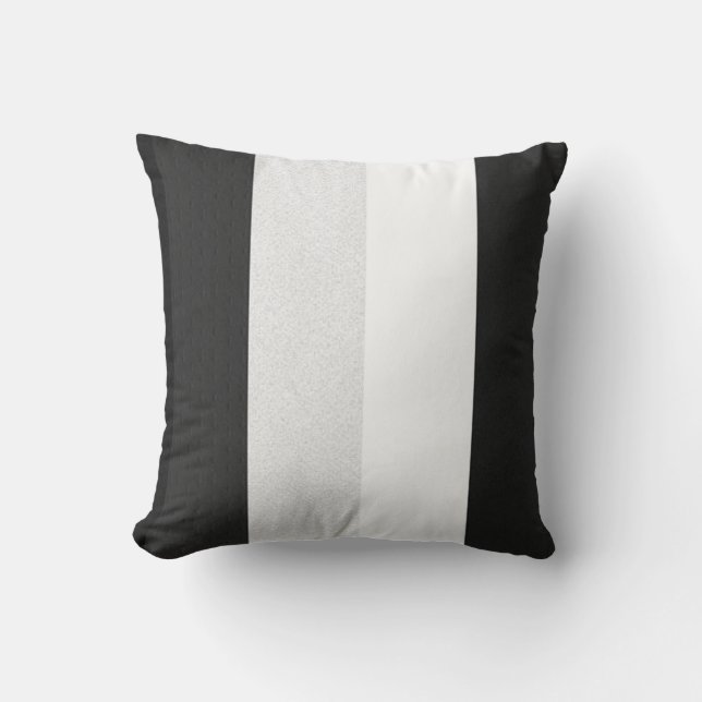 Black Grey and White Cushion (Front)