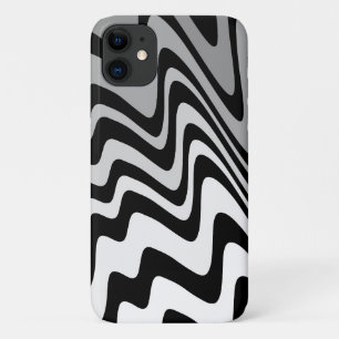 Black, grey and white zigzag Case-Mate iPhone case
