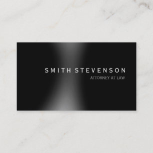 Black Grey Attorney at Law Business Card