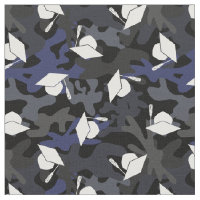 Black Grey Blue Camo Pattern Graduation