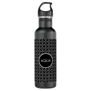 Black & Grey Chequered 710 Ml Water Bottle