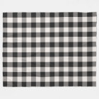 Black, Grey, Cream Buffalo Check Fleece Blanket