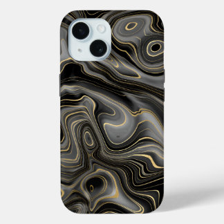 Black & Grey Gold iPhone & Samsung Phone Cases