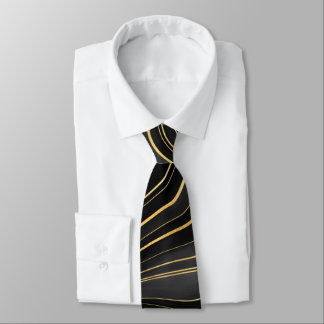 Black & Grey Gold Men's Neckties