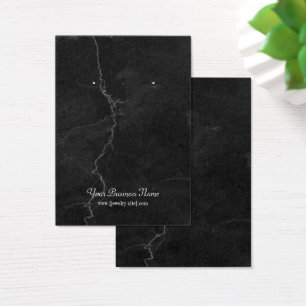 Black Grey Grey Marble Earring Display Card