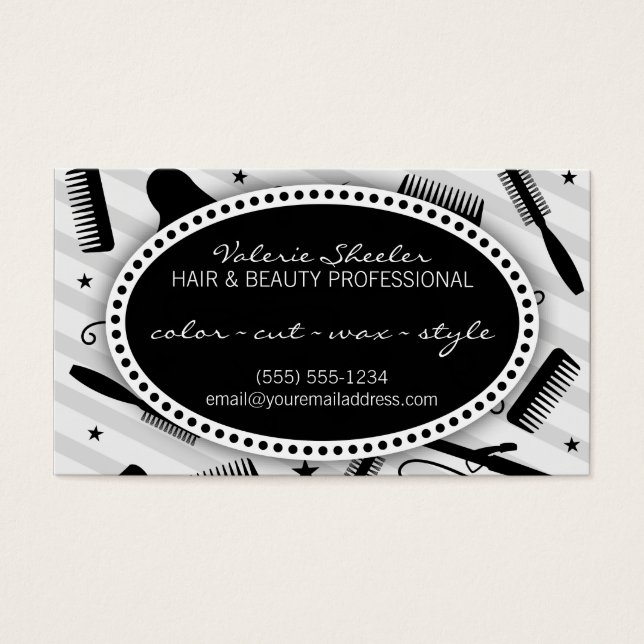 Black & Grey Hair & Beauty Coupon (Front)