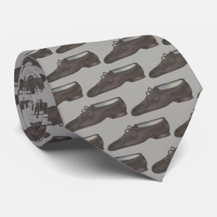 Black Grey Jazz Dance Shoe Teacher Choreographer Tie