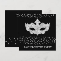 BLACK GREY LEOPARD BACHELORETTE MASQUERADE PARTY
