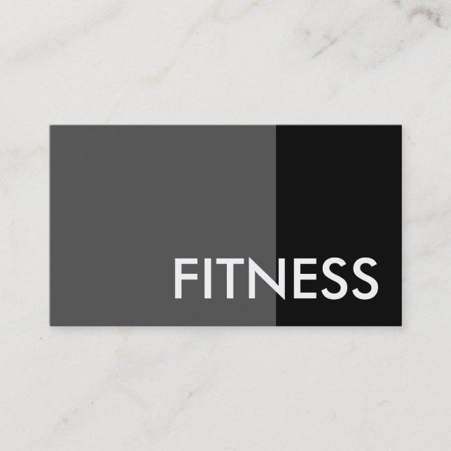 Black Grey Modern Professional Sport Business Card (Front)