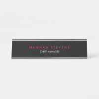 Black Grey Red Professional Modern