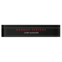 Black Grey Red Professional Modern