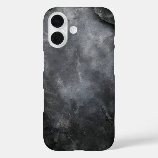Black & Grey Stone iPhone 16 Case